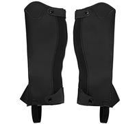 RASTKY Media Gorra de Cuero de Súper Fibra de Alta Gama para Niños con Cremallera Completa y Diseño de Sellado de Botones, Interior Cómodo, Diferentes Tamaños, para Montar a Caballo (CL)