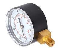 RASTKY Medidor de Presión de Gas y Aceite de Aire, Agua, Conexión Inferior BSPT de 1/8, Resistencia a la Corrosión, Medición Precisa para Garaje Doméstico (0-60 psi 0-4 bar)