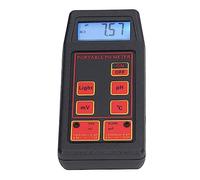 RASTKY Medidor de Prueba de Calidad del Agua de Pantalla Grande Probador de Agua de Lectura Rápida para Piscinas y Spa Medidor de PH con Valor de Temperatura de 0 a 100 °C 5,0 Pulgadas (Electrodo de