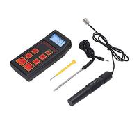 RASTKY Medidor de Prueba de Calidad del Agua de Pantalla Grande Probador de Agua de Lectura Rápida para Piscinas y Spa Medidor de PH con Valor de Temperatura de 0 a 100 °C 5,0 Pulgadas (Electrodo de