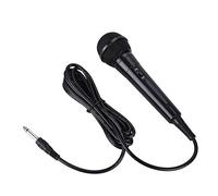 RASTKY Micrófono Dinámico Portátil de Mano con Karaoke de Voz Transparente - Rendimiento y Habla de Micrófono con Cable (Black)
