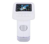 RASTKY Microscopio para Niños con Zoom 120-1200X con Pantalla, Tarjeta SD de 32 GB, 6 Luces LED, Batería de Litio, Kit de Ciencia Stem Portátil para Estudiantes de Primaria y Secundaria