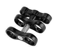 RASTKY Mini Abrazadera de Bola de Mariposa para Cámara, Soporte de Luz de Buceo Resistente para, Accesorio Ligero de Aleación de Aluminio