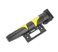 RASTKY Mini Bomba de Bicicleta Portátil y Duradera para Inflar Neumáticos Rápidamente con Kit de Montaje para Bicicletas de Carretera y de Montaña, Material de Nailon ABS (Yellow)