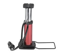 RASTKY Mini Bomba de Piso de Bicicleta de Alta Presión Duradera para Todos los Ciclistas, Bomba de Aire Portátil y Estable para Válvulas Americanas y Francesas (Rojo)
