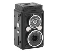 RASTKY Mini Cámara Digital Vintage con Tarjeta de 16 GB, Enfoque Automático de 12MP de Gran Angular, Video HD de 1080p, Batería de 1000 MAh, Cámara de Doble Lente para Viajes, Niños y