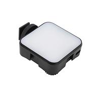 RASTKY Mini Luz de Relleno LED Portátil para Vlogging y Transmisión en Vivo con 48 Cuentas para Teléfono Inteligente, Plástico Negro, Tornillo de 1/4 pulg., Soporte para Zapata Fría, para Vloggers y