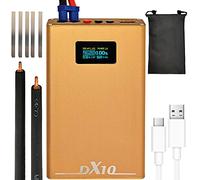 RASTKY Mini Máquina de Soldadura por Puntos Compacta, 20 Engranajes, Retardo Ajustable para Aficionados a la Batería, Pantalla OLED (batería de 10600mAh)