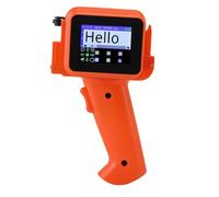 RASTKY Mini Pistola Portátil de Inyección de Tinta con Estructura Ergonómica, Sistemas Compatibles, para Texto, Números, Códigos de Barras QR, en Madera, Tela