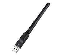 RASTKY Mini Receptor WiFi USB 2.0 Portátil de 300 Mbps para Navegación Rápida y Juegos en Línea con Cifrado de Seguridad Inalámbrico Sencillo - Negro