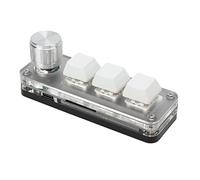 RASTKY Mini Teclado Personalizado de 3 Teclas, Métodos Abreviados de Teclado Mecánico para Juegos para Juegos de Oficina, Control Industrial de Música, Fácil Operación, Tamaño de 3,94"
