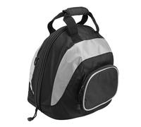 RASTKY Mochila Impermeable para Casco de Motocicleta, Bolso de Hombro, Tela Oxford de Alta Densidad, Equipaje Portátil para Motociclistas Universales, Gris + Negro, 14,57 X 12,99 X 11,02 Pulgadas
