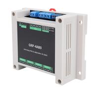 RASTKY Módulo de relé GPIO Industrial Aislamiento de Optoacoplador Disparador de Nivel Alto y bajo para Sistemas de Cámaras de Seguridad, Instalación Eficiente Carcasa de Riel ABS (GRP-4AB0)