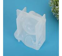 RASTKY Molde de Silicona de Cristal, Molde de Yeso de Aromaterapia Ecológico para Manualidades, de Gota de Estructura Simple, Perfecto para Proyectos de Arte [ de Yeso] (Gato de la suerte nº 2)