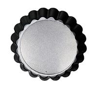 RASTKY Molde para Tarta de Huevo, Borde Ondulado de Acero Al Carbono, 6 uds., Molde para Pasteles, Mini Moldes para Muffins para Hornear Tartas de Chocolate y Quiche