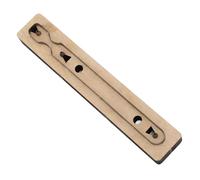 RASTKY Molde Troquelador de Llavero de Madera, Fabricación Eficiente de Llaveros, Tira de Troquel de Corte de Cuero para Manualidades, Fabricación de Joyas, Punzonado, Material de Acero, Paquete de