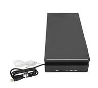 RASTKY Monitor Stand Riser RGB Ergonómico Plegable USB3.0 Elevador de Escritorio de Carga para Computadora con Soporte para Teléfono para Oficina en Casa ABS, Barra de Acero