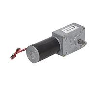 RASTKY Motor de Engranaje Autoblocante de 12V CC de Doble Eje de Alta Torsión con Rotación CW CCW para Automatización de Oficinas Aluminio Premium (10RPM)