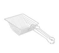 RASTKY Pala para de Gato Plateado de Primera Calidad, Herramienta de Limpieza de para Mascotas con Revestimiento Epoxi Resistente a la Corrosión, Largo, 13x5,9x3,3 Pulgadas