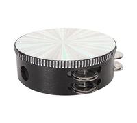 RASTKY Panderetas de 6 Pulgadas con Diseño Reflectante Pulido, Ideales para Conciertos, Canto y Karaoke, Tambor de Mano para Acampar Al Aire Libre