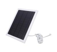 RASTKY Panel Solar de Cámara Eficiente de 15 W a Prueba de Agua para Cam IP66 360 Grados Ajustable con Cable de 9,8 Pies Blanco para Uso en Exteriores (2PCS)