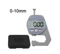 RASTKY Pantalla LCD Herramienta de Medición de Calibrador Electrónico Medidor de Espesor Duradero de 0-10 Mm para Uso en Laboratorio Industrial Aleación de Aluminio Plata Batería de Botón CR2032