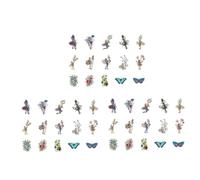 RASTKY Pegatinas de Hadas Vintage, Pegatinas Decorativas Románticas y Duraderas para Diario, 45 Piezas para Expresar Creatividad