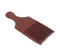 RASTKY Peine de Madera Elegante para el Mantenimiento del Cabello y la Barba, Agarre Cómodo, Peine Afro para Rizos Naturales, 1 Paquete para el Hogar