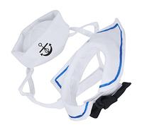 RASTKY Pet 'Marineros Mar Blanco y Capa Conjunto Decoración Divertido Mago Ropa Capa y