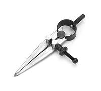 RASTKY Pinza Divisora de Resorte de Cuero de Acero 45# CraftWing con Patas apagadas: Herramienta Ideal para Dibujar Arcos, Círculos y Líneas Paralelas (75mm)