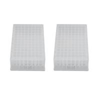 RASTKY Placa de Pozo Profundo, 96 Pocillos, 2,2 Ml, Microplacas de Almacenamiento de Laboratorio de Plástico PP, Material Resistente para Muestreo Mecánico, 10 Piezas Adecuado para Sistemas de