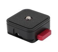 RASTKY Placa Universal, Kit de Adaptador de Montaje de Trípode QR de Cámara, Tornillo de 1/4 de 1/4 Pulgadas en Forma de T para Cámaras sin Espejo SLR, Acolchado de Goma sin
