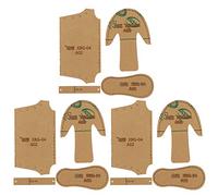 RASTKY Plantilla Transparente para Zapatos y Botas - Plantilla de Patrón de Cuero Elaboración Adornos para Zapatos - Herramienta Fácil de Usar y Duradera Corte de Cuero