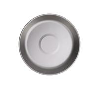 RASTKY Plato de Titanio para Acampar, 300ml, Apilable, Diseño Profundo, Ligero, Adecuado para Acampar, Cocinar y Sobrevivir