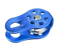 RASTKY Polea de Escalada en Roca a Gran Altitud Compacta Resistente Al Desgaste para Transporte de Mercancías Aleación de Aluminio Verde 3,1 X 1,8 Pulgadas para Entusiastas de la Escalada (BLUE)