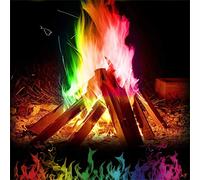 RASTKY Polvo de Colores de Fuego, Polvo de Llama Colorido Extraordinario para Hogueras y Fuegos de Chimenea, Colorizador de Llama para Fuegos de Leña, 15 G + 25 G (Colores variados)