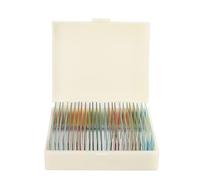 RASTKY Portaobjetos de Vidrio de Biología de Alta Definición, 25 uds., para Observación de Microscopio, Herramienta de Experimentos de Biología para Estudiantes de Escuela