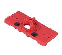 RASTKY Preciso 35 Mm Bisagra Agujero Sierra Plantilla Guía de Perforación Juego de Brocas de Corte Localizador de Perforación de Carpintería para Proyectos de Carpintería - Material ABS (rojo)
