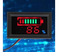 RASTKY Probador de Medidores Duales de Electricidad y Voltaje LED Digital para Coche Eléctrico YB27VE | Pantalla Precisa de Energía de la Batería, Medidor de VoltajeBaterías de Litio y Plomo-ácido |