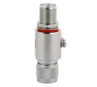 RASTKY Protector contra Sobretensiones de Rayos Confiable Coaxial UHF para CB, Equipos de Radioaficionado, Metal 1 X Pararrayos