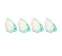 RASTKY Protector de Dedo de Dedal de Silicona Reutilizable para Coser Trabajo Manual Retro 4 Piezas Manga de Dedal Portátil El Patrón Cóncavo Evita El Deslizamiento de la Aguja