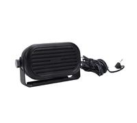 RASTKY Radio de Coche Altavoz Externo Portátil Salida de Sonido Más Fuerte Clara Conector de 3,5 Mm para IC-2730 IC-7100 CB Radio Transceptor Móvil ABS Negro