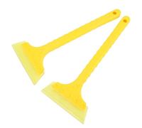 RASTKY Rascador de Hielo para Coche, 2 uds., Pala Flexible, Escurridor de Agua para Parabrisas, Kit de Eliminación de Nieve de Vidrio Duradero para Espejo de Ventanilla de Coche, Compacto y Ligero