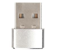 RASTKY Ratón Jiggler 2 Modos USB Mini Topo Shaker para la Presentación de Reuniones de Juego Material de Aleación de Aluminio (SILVER)