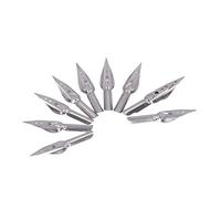 RASTKY Reemplazo de Punta de Caligrafía Flexible con Aplicación Suave, Punta de de Metal de Alto Rendimiento de 10 Piezas para Principiantes en Cómics, Fácil de Instalar (metálica 2)