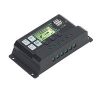 RASTKY Regulador de Carga Solar 100A PWM Regulador de Carga de 3 Etapas para Batería ácida 12V 24V - Múltiples Protecciones Inteligentes para Aplicaciones Industriales