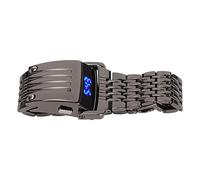 RASTKY Reloj de Aleación con Pantalla Digital LED: Reloj de Hombre de Moda de Liberación Rápida Estilo de Negocios Diario, Pulsera Cómoda y Versátil para Cualquier Ocasión