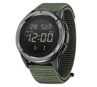 RASTKY Reloj Deportivo Digital para Exteriores con Retroiluminación LED, Reloj Deportivo Inteligente Resistente a la Lluvia de 50M para Natación, Escalada, Pesca, Regalo de Nailon ABS (Green)