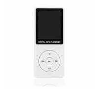 RASTKY Reproductor MP4 Recargable Altavoz Incorporado Ultradelgado Ecualizador Reproductor de Música Compatible para Entretenimiento Aprendizaje Reproducción de 5 Horas Admite Tarjeta TF de hasta