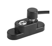 RASTKY Restrictor de Ventana a Prueba de Niños Marcos de Ventana de Metal de Madera de Aluminio - Restrictor de Apertura de Puerta de de Aleación de Zinc Cerradura de Cable Alambre de Captura Blanco